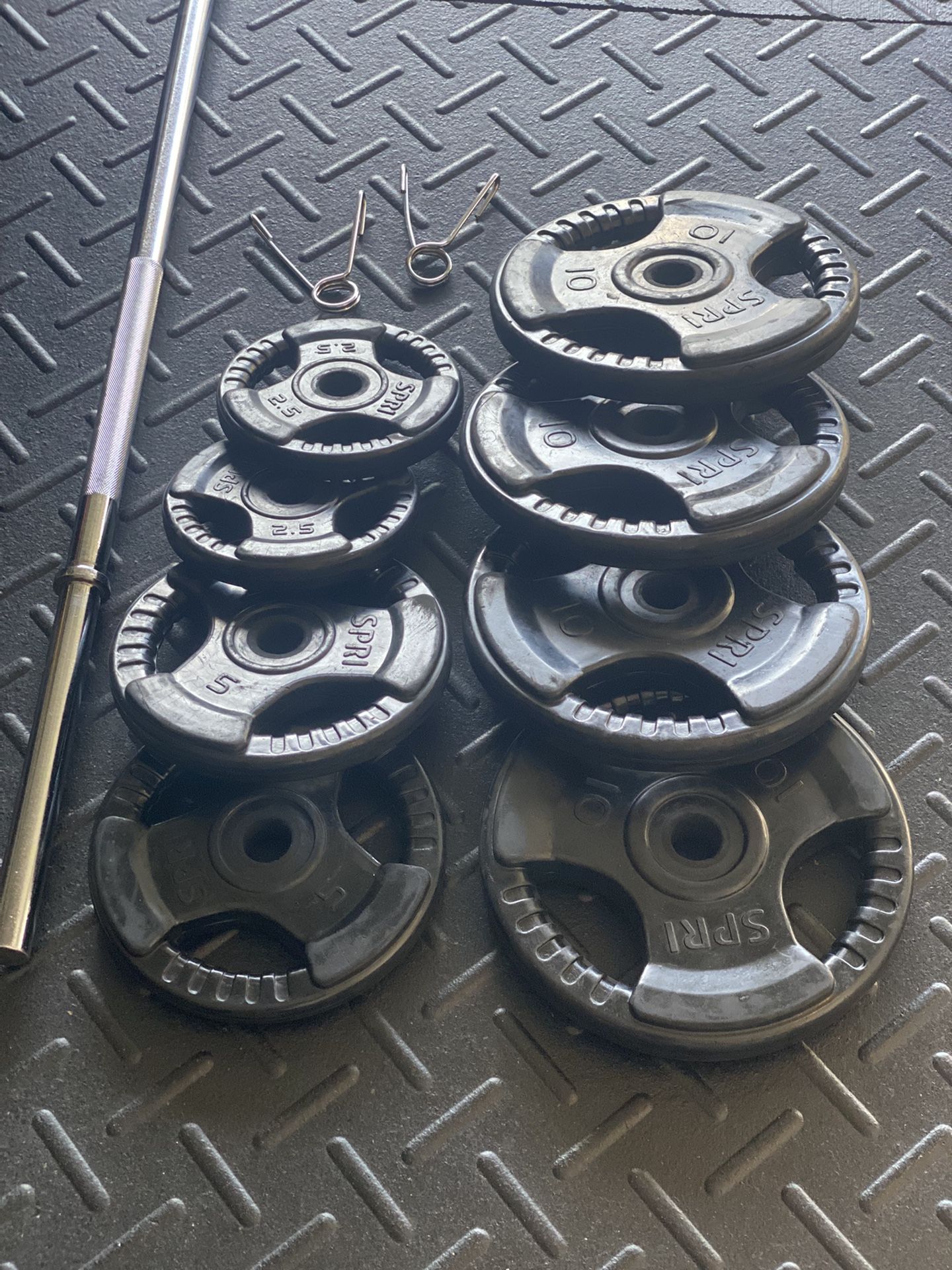 1” Body Pump Weight Set and Barbell