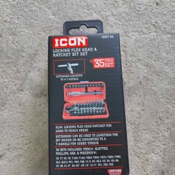New/Sealed - ICON Flex Ratcheting Bit Set