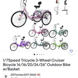 red three wheel kid size trike