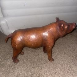 Collectible African Leather Statues