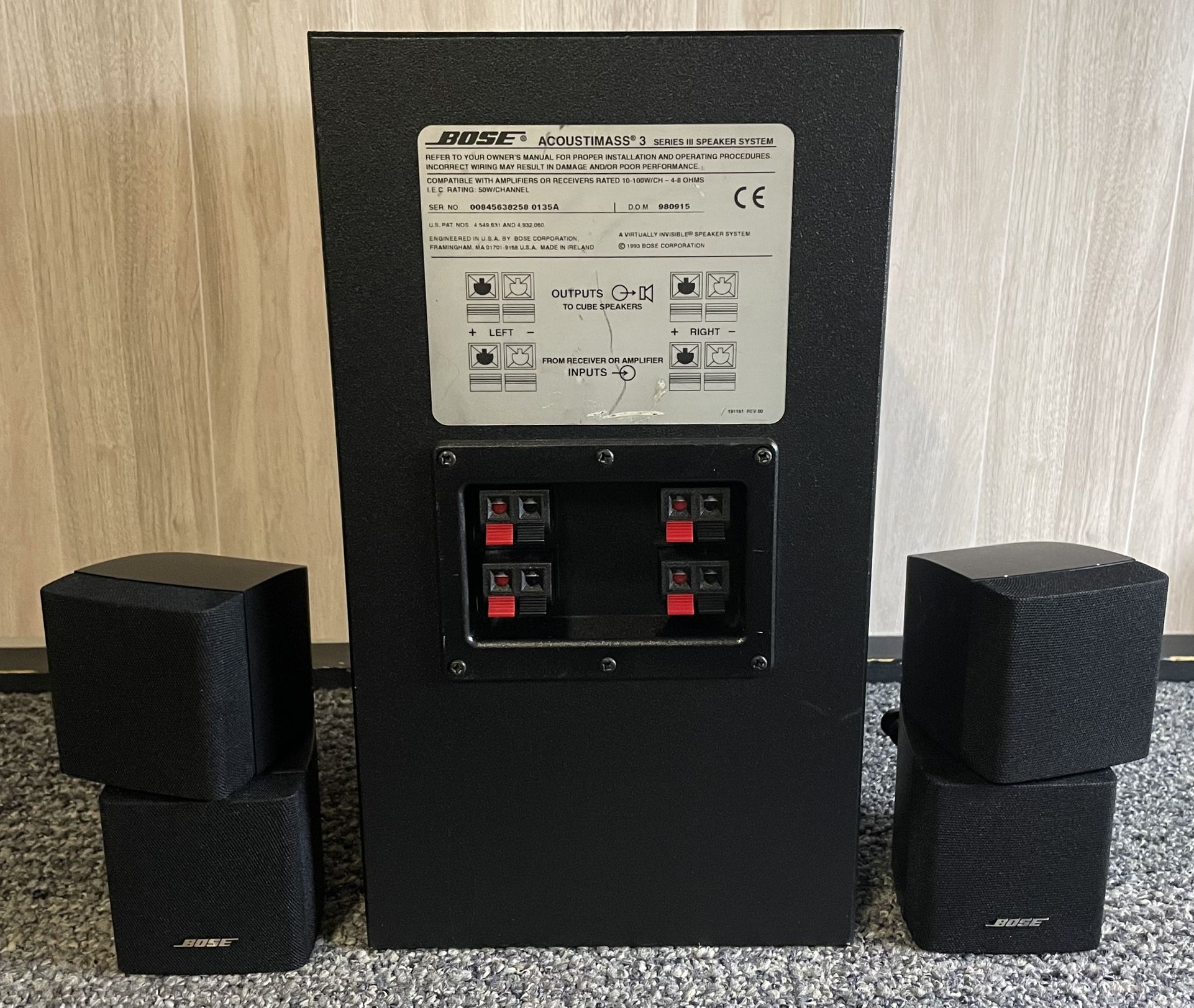 Bose Acoustimass 3 Series III 2.1 Speaker System