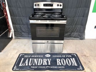 GE Stove – Stainless Smooth Top Range, Tested & Delivery Available