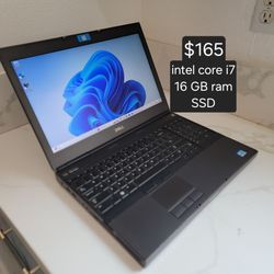 Windows 11 pro Dell precision laptop. Intel core i7. 16 GB ram. SSD. 👍Se Habla Español👍