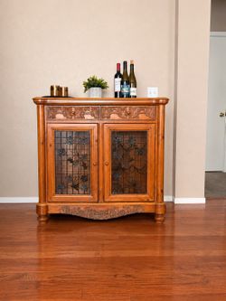 Vintage Cedar Wine Cabinet / Bar Cabinet