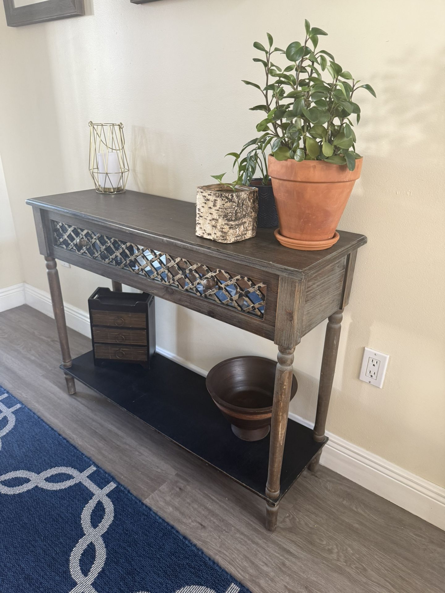 Wood Console Table