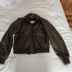 Leather Bomber Jacket