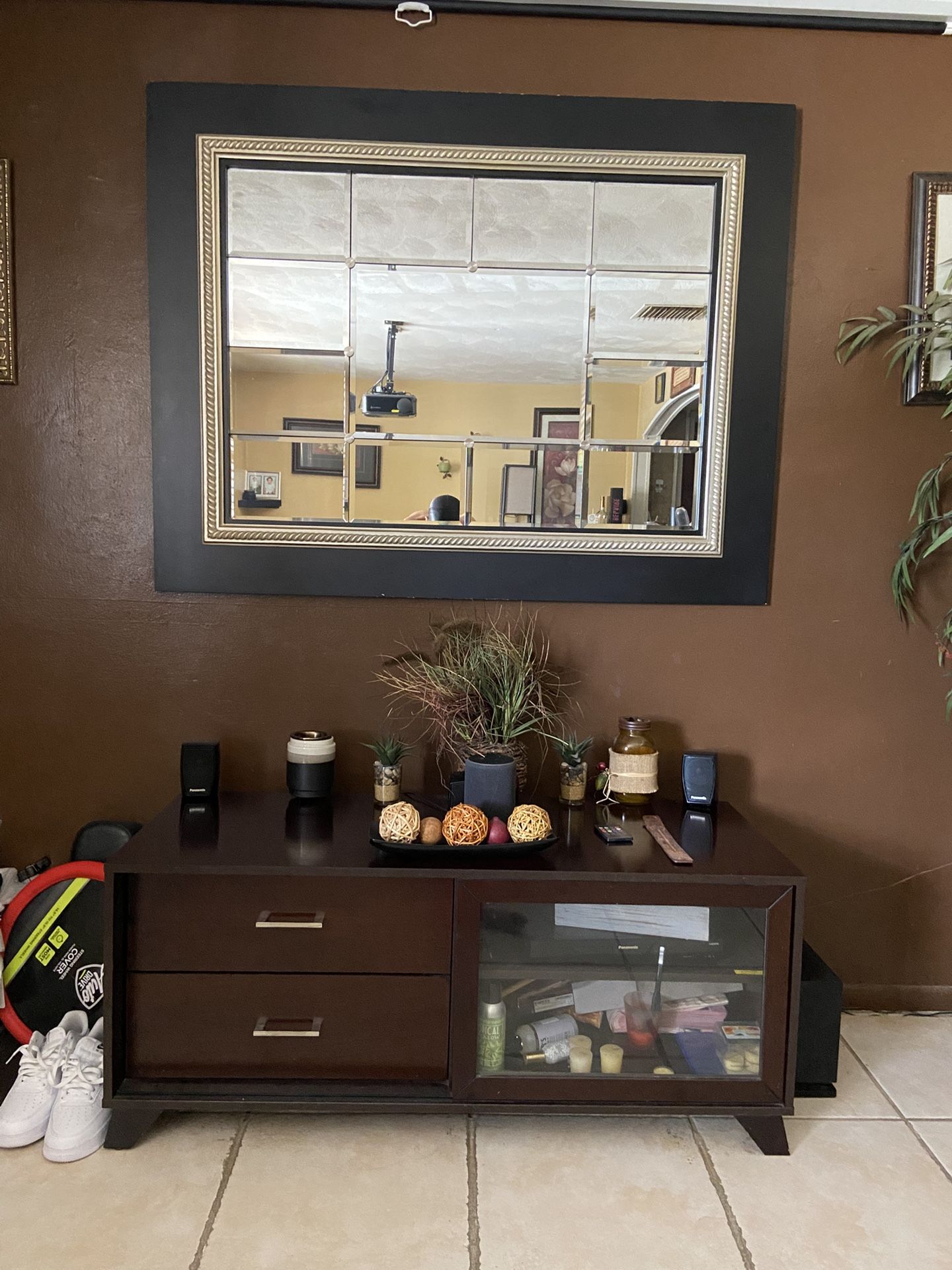 TV Stand And Entertainment And Storage