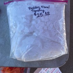Wedding Dress Floral Tapestry 