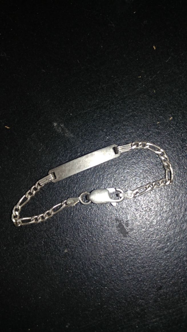 Silver baby braclet hmu am I might drop the price