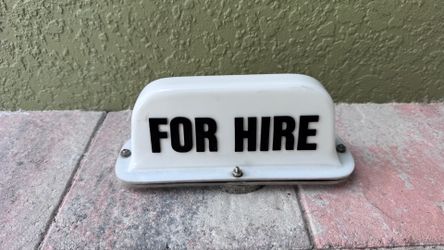 Vehicle for Hire Sign