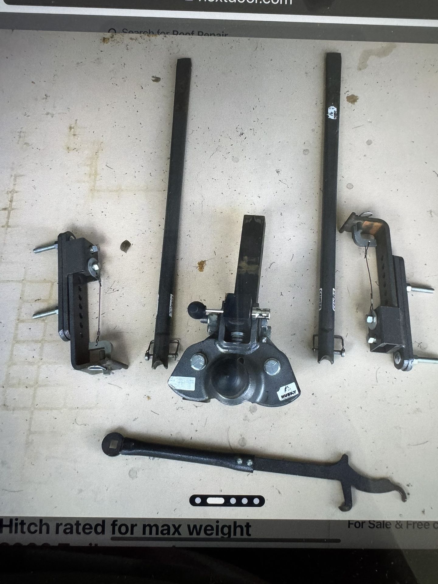 Various hitches/Husky Trailer Hitch rated for max weight 8000 Trailer, max tongue weight 600-800 lbs
