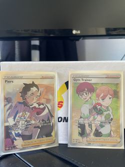 Piers + Gym Trainer Full Art Pokemon Cards NM