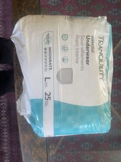 Tranquility Essential Underwear L 25 Count