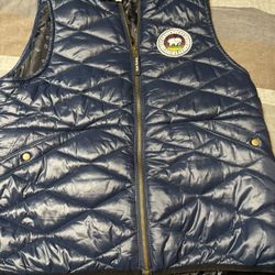 Womens Size Large Ivory Ella Puffer Vest
