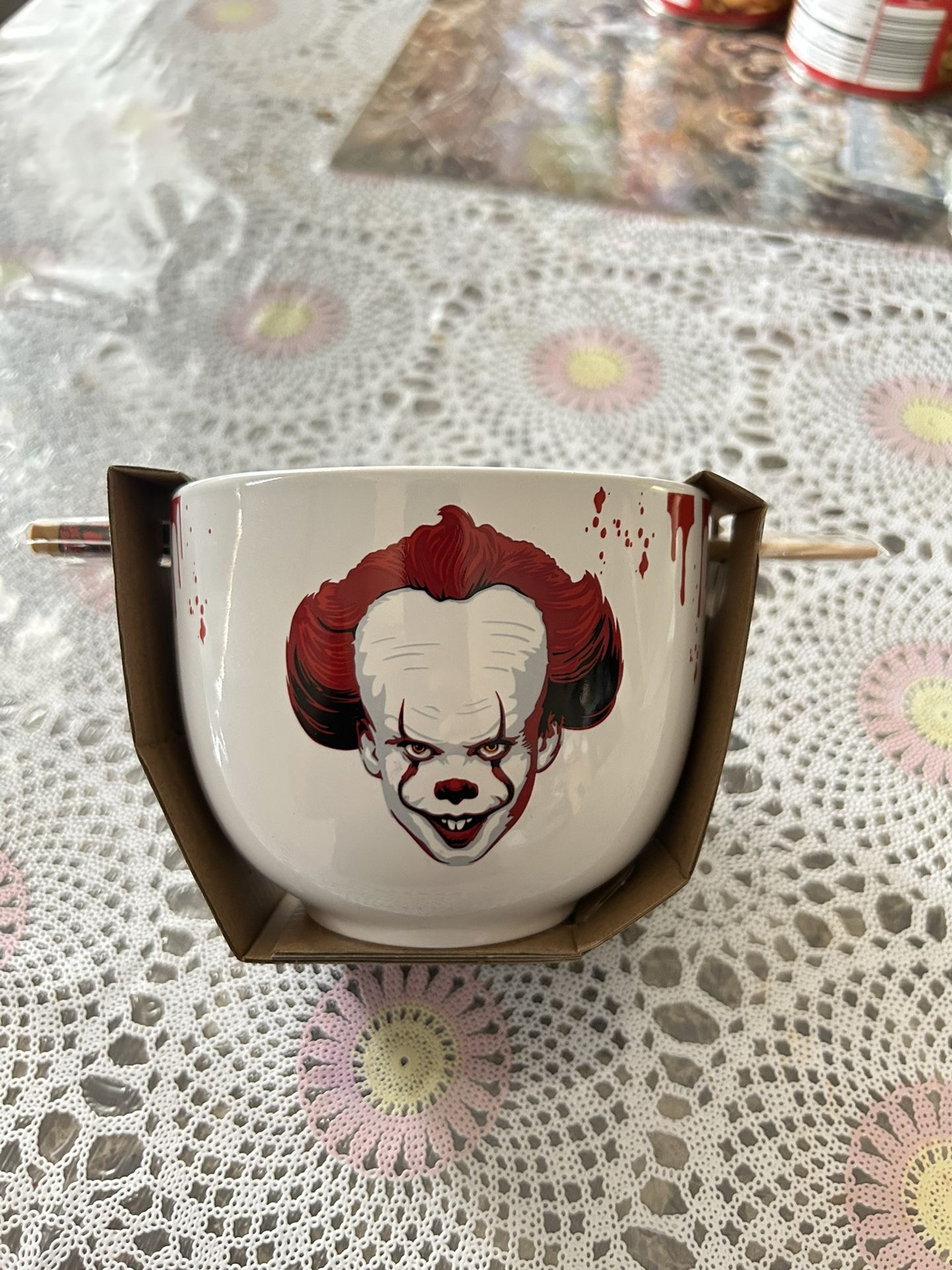 Ceramic Bowl with chopsticks