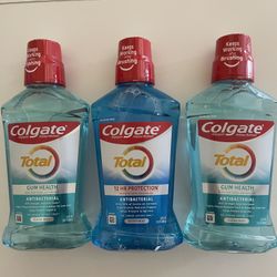 Colgate mouthwash 500ml , (3) bottles for $6