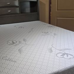 Queen Bed Frame With Mattress