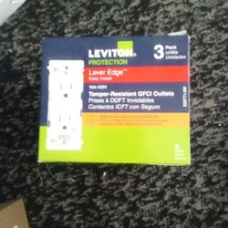 Leviton GFCI Outlets 3pack