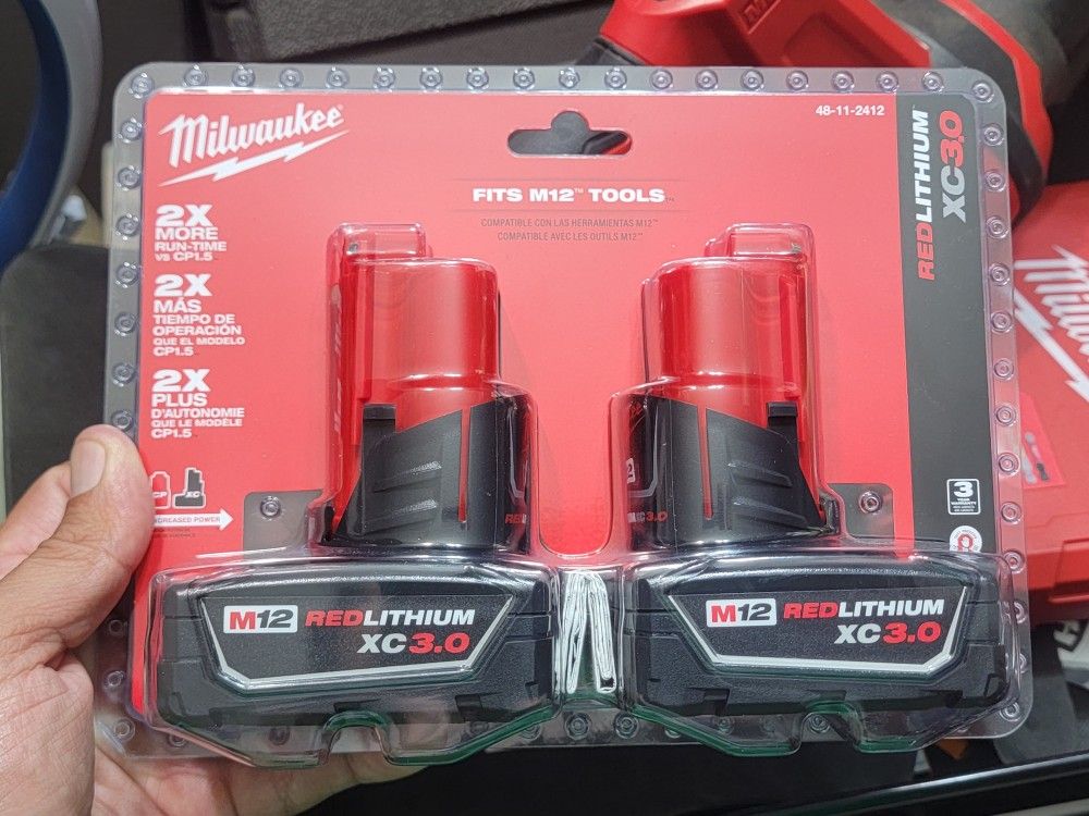 Milwaukee Redlithium M12 XC 3.0 Batteries