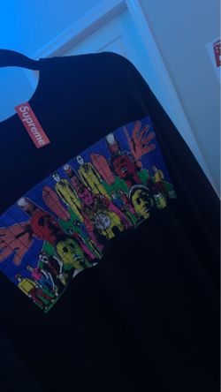 Supreme men -long sleeve shirt/Death after Black