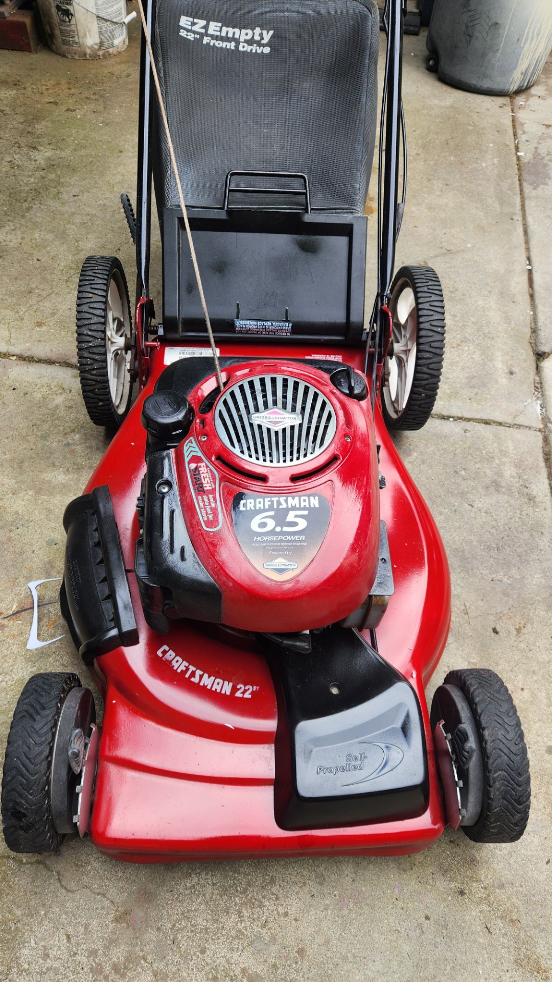 Craftsman 22inch Self Propelled front wheel drive lawn mower
