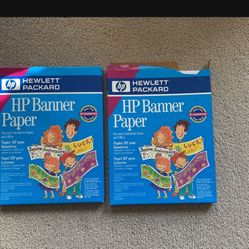 New Brilliant White HP Banner Paper Over 15 Banners