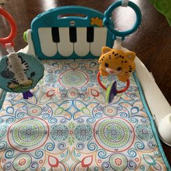 Fisher Price Piano Gym In Blue