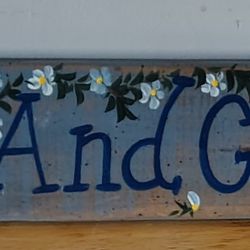 Laugh And Grow Strong Sign 32" Long 4"Wide $5 Obo
