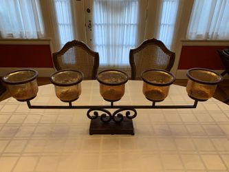 Beautiful Prairie Pillar candelabra, candle holders