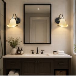 Vintage Bell Glass Wall Sconce with FREE E14 Bulb – $26 Each