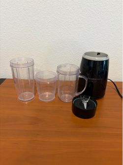 KitchenSmith by Bella Personal Blender w/ Multiple Cups & Accessories