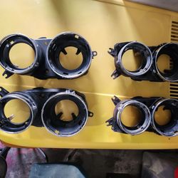 BMW E28 Euro headlight buckets  & 2 rear door panels 