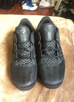 Brand new Size 12 Kobe 11 all black opts low top worn once in perfect condition