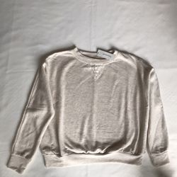 Francesca’s crewneck sweatshirt XXS size oat color