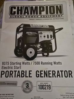 Champion Portable Generator