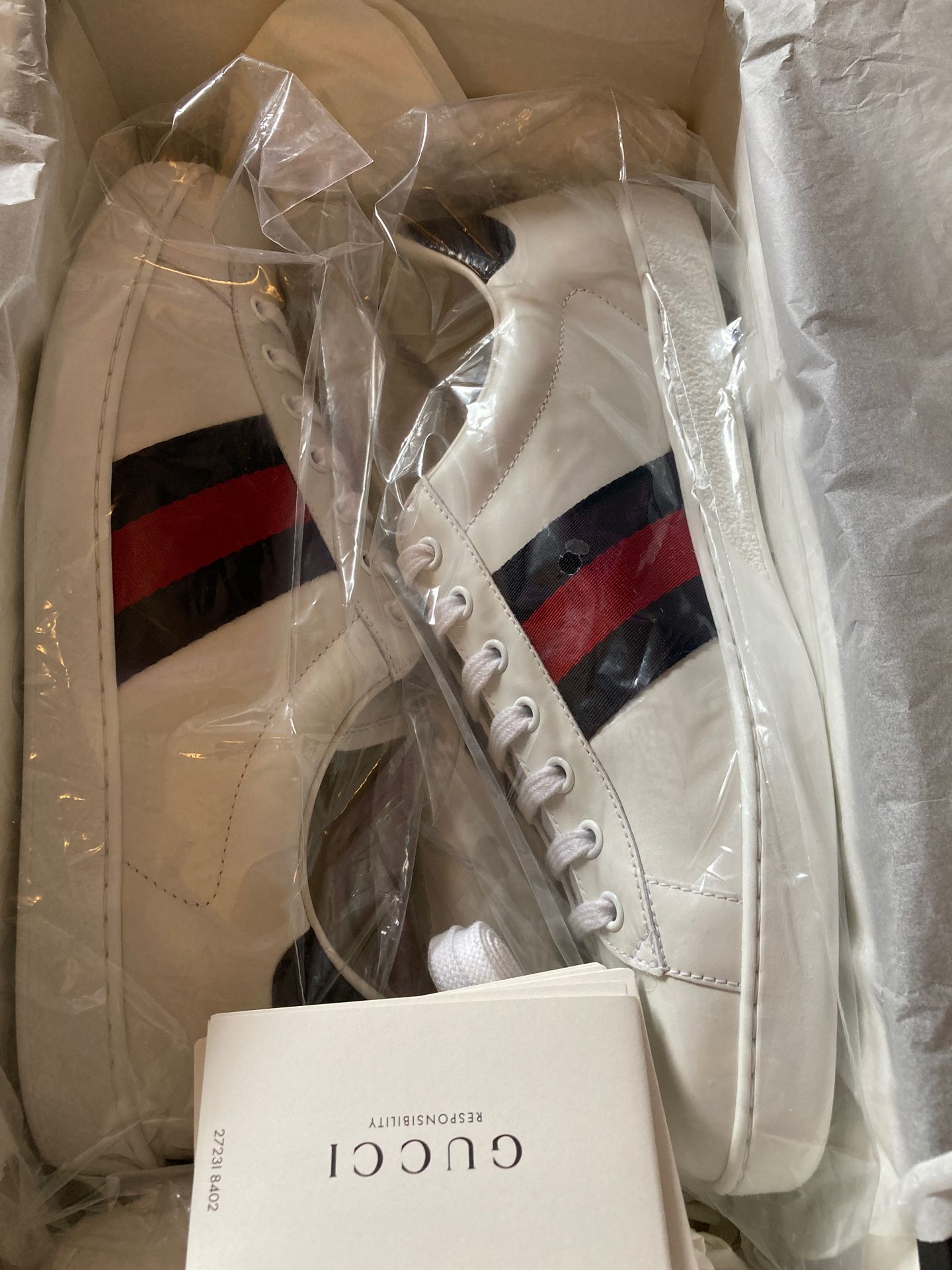 Gucci Ace Sneakers Size 10.5UK / 11 US Brand New DEADSTOCK