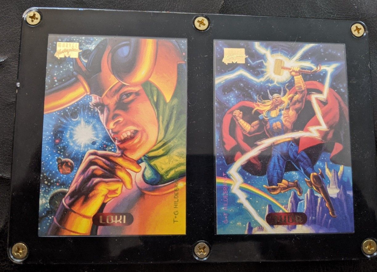 Loki & Thor Marvel Masterpieces 1994 Hildebrandt Collector Cards