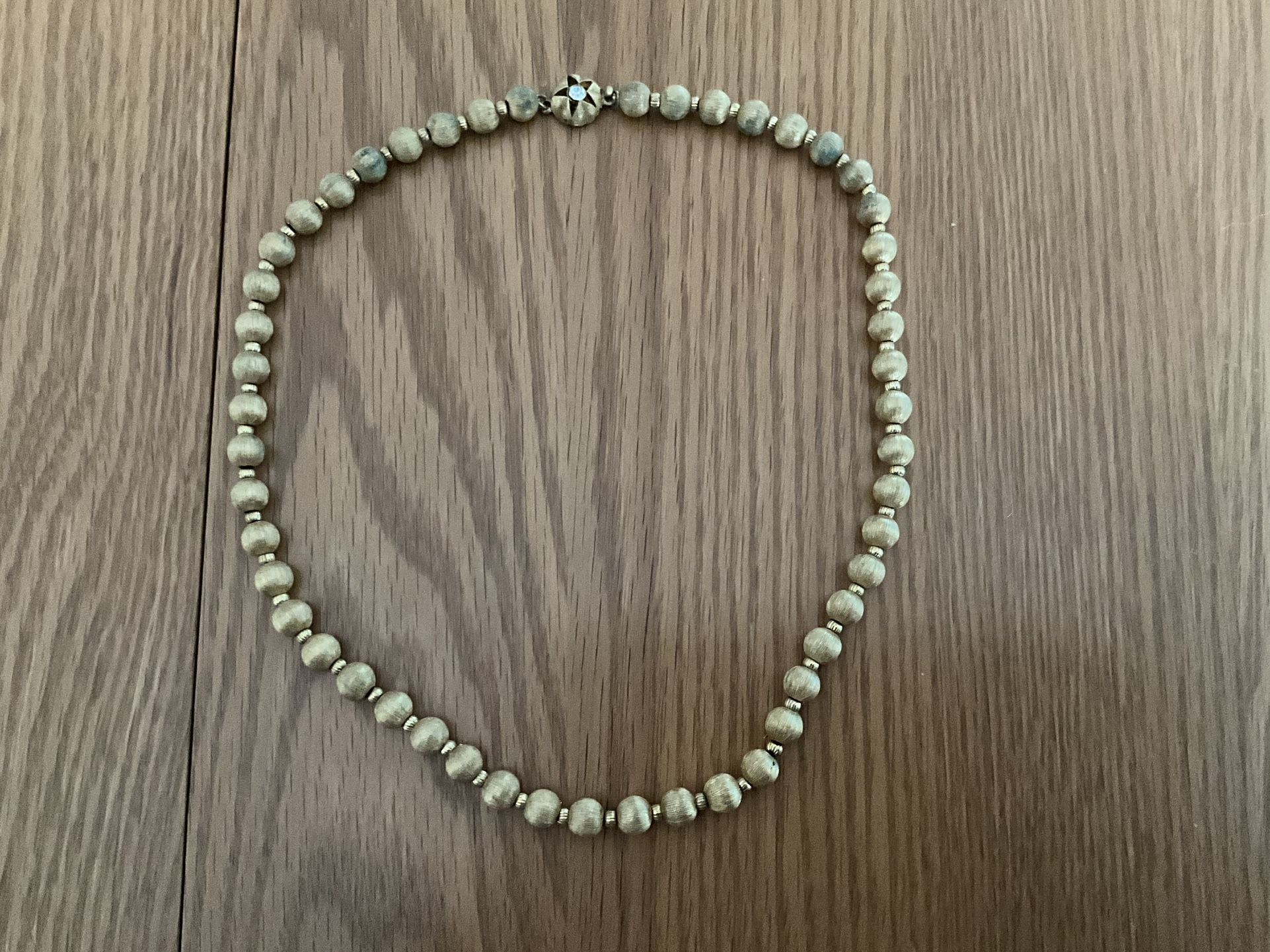 Gold Tone Bead 18” Necklace
