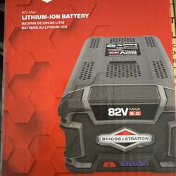 Briggs & Stratton 82V 5.0aH Max Lithium-Ion Battery (NEW)