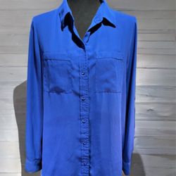 Apt. 9 Women’s Blue Blouse Size M