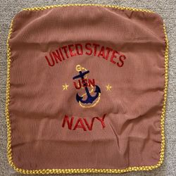 Vintage USN Pillow Cover