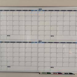 120-Day Dry Erase Planner