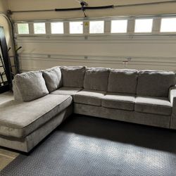 Free Delivery- Gray Ashley L Shape Sectional
