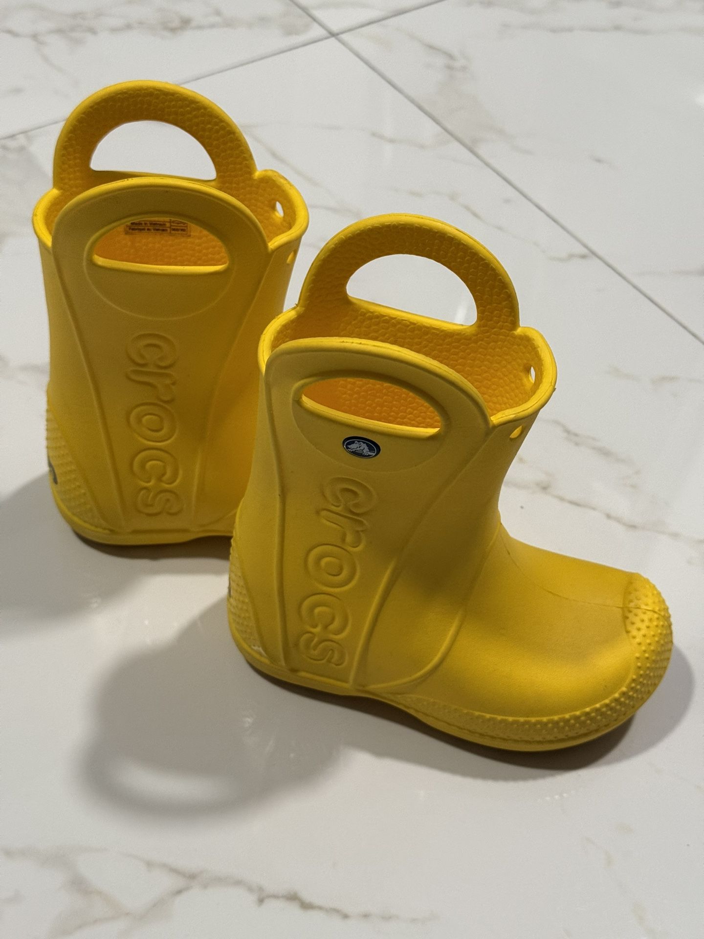 Crocs Handle It Yellow Rain Boots