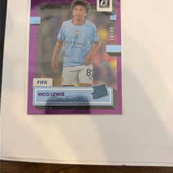 2022-23 Panini Donruss Rated Rookie Optic Purple Ice Prizm 14/99 Rico Lewis