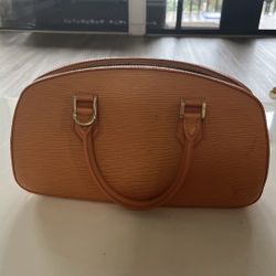 Louis Vuitton NJasmin Epi ripple calf leather Top Handle Bag PM orange