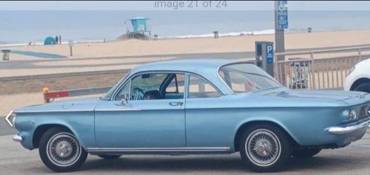 Beautiful 1963 Corvair coupe in silver blue
