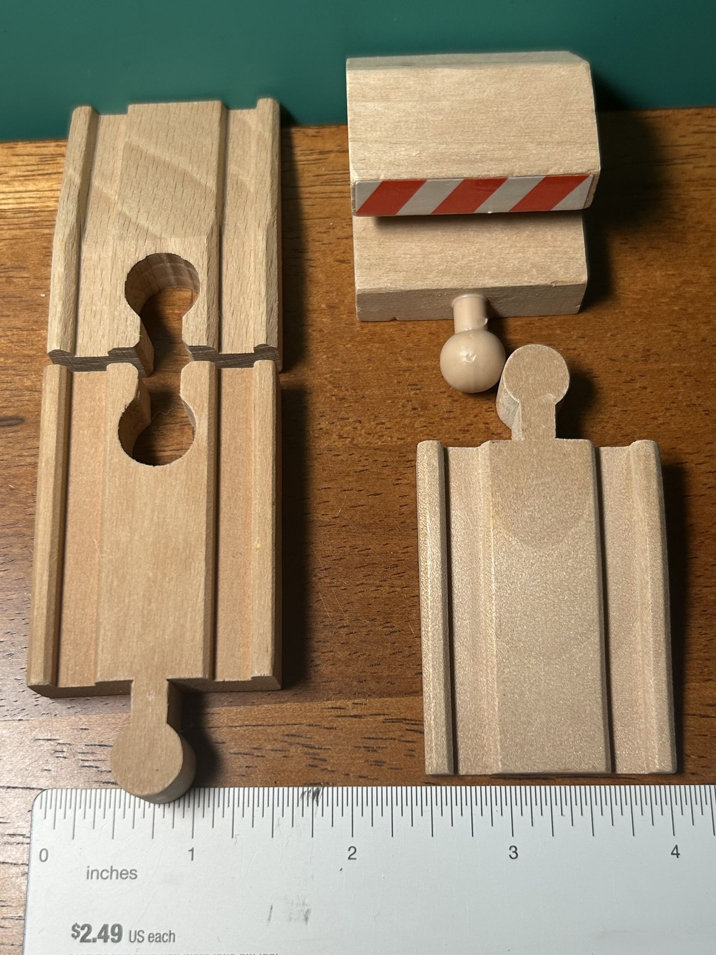 Short Wooden Train Track adapter