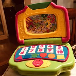Barney’s Learning Laptop, With 5 Cartridges  Works Great 