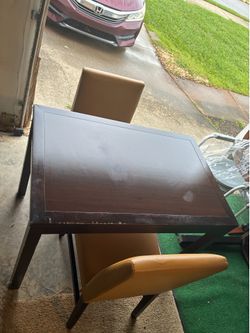 Dining table with chairs